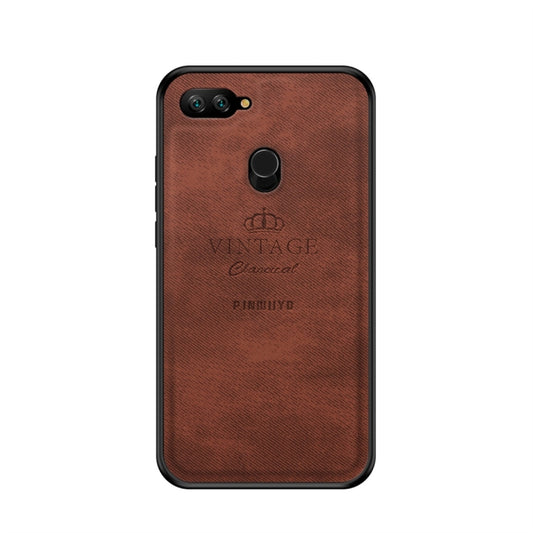 PINWUYO Shockproof Waterproof Full Coverage PC + TPU + Skin Protective Case for Xiaomi Mi 8 Lite (Brown) - Xiaomi Cases by PINWUYO | Online Shopping UK | buy2fix