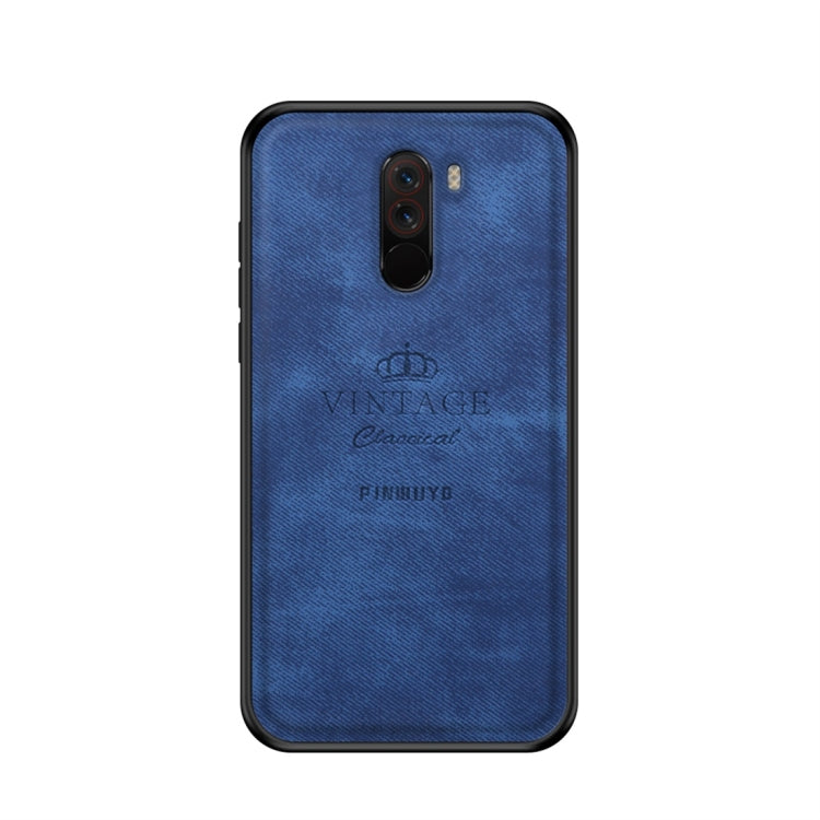 PINWUYO Shockproof Waterproof Full Coverage PC + TPU + Skin Protective Case for Xiaomi Pocophone F1 (Blue) - Xiaomi Cases by PINWUYO | Online Shopping UK | buy2fix