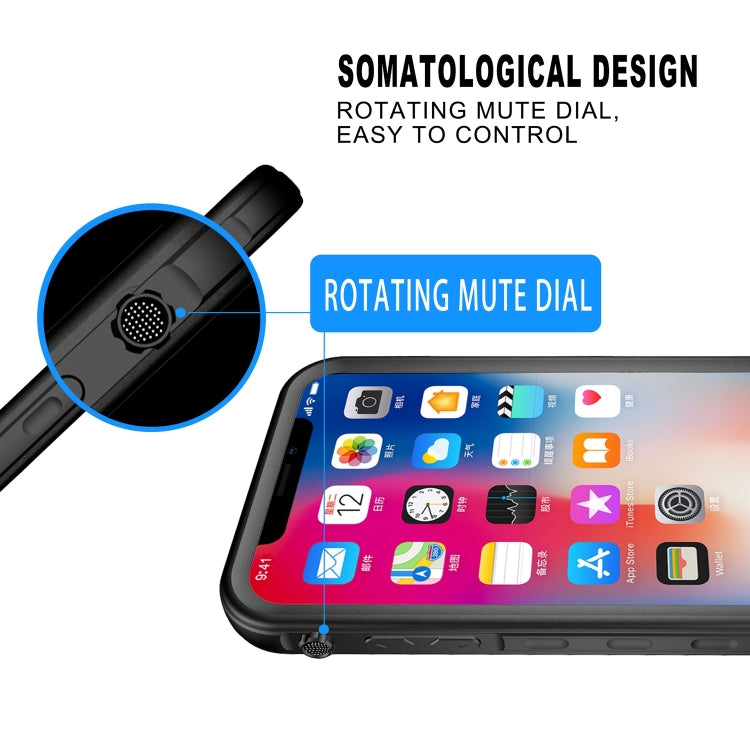 For iPhone XS Max 2m Waterproof Snowproof 2m Shockproof Dustproof PC+Silicone Case (Black) - More iPhone Cases by buy2fix | Online Shopping UK | buy2fix