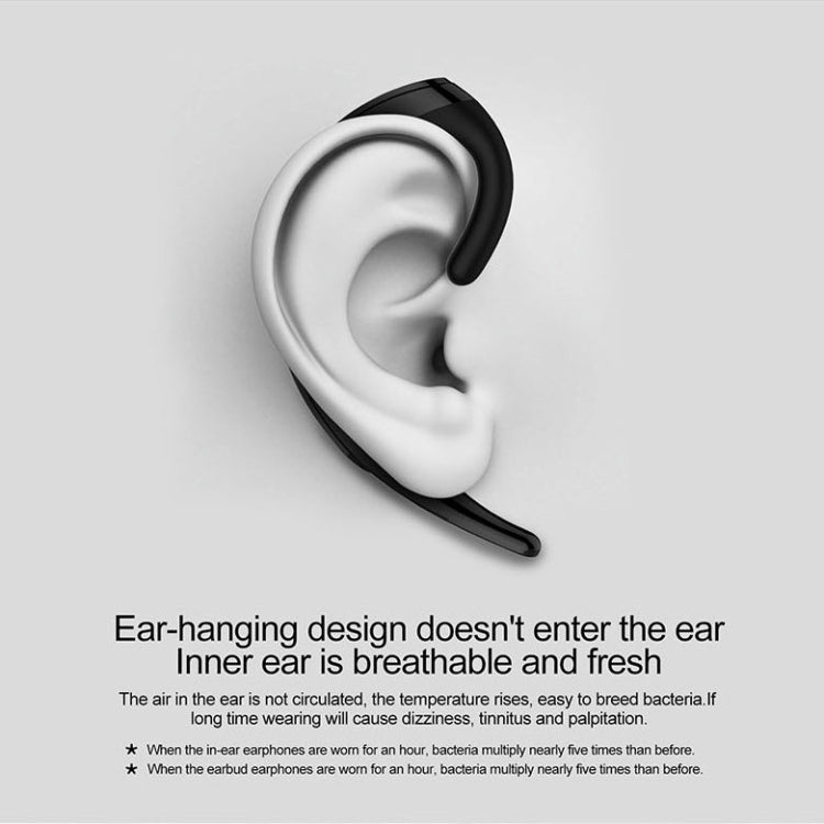 Ear-hanging Business Style Wireless Bluetooth Earphone Headset - Bluetooth Earphone by buy2fix | Online Shopping UK | buy2fix