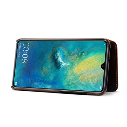 Oil Wax Cowhide Horizontal Flip Leather Case for Huawei Mate 20, with Card Slots & Wallet - Huawei Cases by Denior | Online Shopping UK | buy2fix