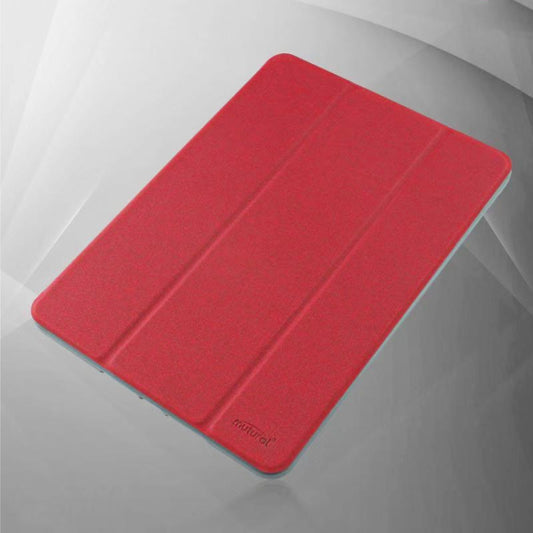 Mutural Exquisite Series Cloth Texture Magnet Horizontal Flip TPU + PU Leather Case for iPad mini 5 / mini 4, with 3-Fold Holder & Pen Slot(Red) - iPad mini (2019) / mini 5 Cases by Mutural | Online Shopping UK | buy2fix