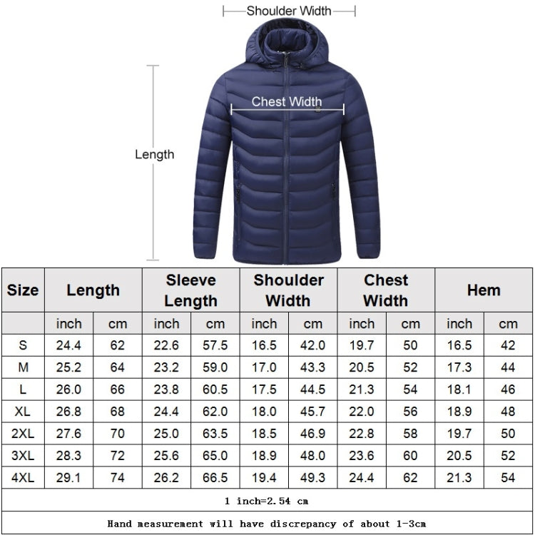 USB Heated Smart Constant Temperature Hooded Warm Coat for Men and Women (Color:Black Size:XXXXL) - Down Jackets by buy2fix | Online Shopping UK | buy2fix