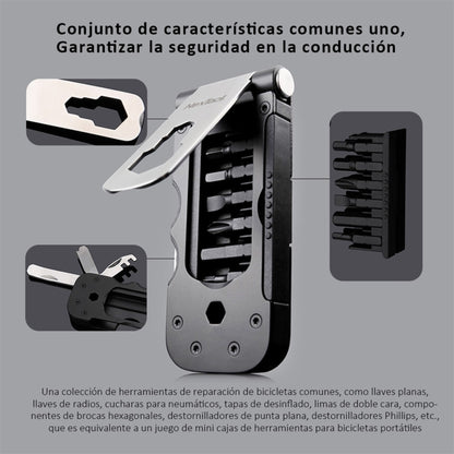 NexTool Multi-functional Bicycle Tool Mini Pocket Bike Toolbox Outdoor Wrench Repair Tool Magnetic Sleeve - Maintenance tools by NexTool | Online Shopping UK | buy2fix