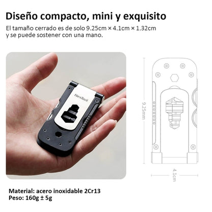 NexTool Multi-functional Bicycle Tool Mini Pocket Bike Toolbox Outdoor Wrench Repair Tool Magnetic Sleeve - Maintenance tools by NexTool | Online Shopping UK | buy2fix