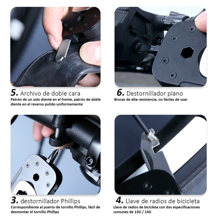 NexTool Multi-functional Bicycle Tool Mini Pocket Bike Toolbox Outdoor Wrench Repair Tool Magnetic Sleeve - Maintenance tools by NexTool | Online Shopping UK | buy2fix