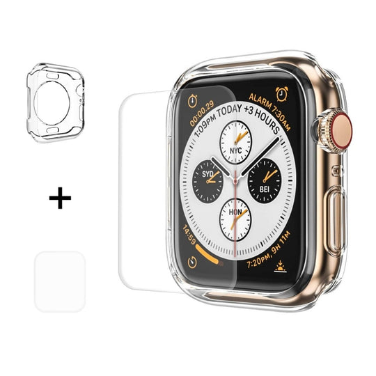 ENKAY Hat-Prince 2 in 1 TPU Semi-clad Case + 3D Full Screen PET Curved Heat Bending Film for Apple Watch Series 6 / 5 / 4 / SE 3 / SE 2 / SE 1 40mm