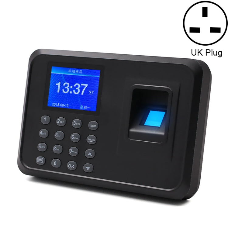 F01 Fingerprint Time Attendance Machine with 2.4 inch TFT Screen, UK Plug - Security by buy2fix | Online Shopping UK | buy2fix