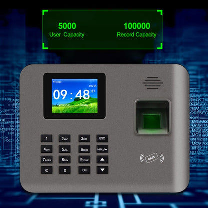 Realand AL321D Fingerprint Time Attendance with 2.4 inch Color Screen & ID Card Function & Battery - Security by Realand | Online Shopping UK | buy2fix