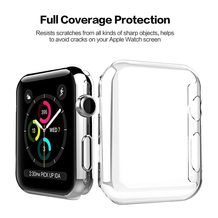 For Apple Watch Series 3 / 2 / 1 42mm Transparent PC Protective Case by buy2fix