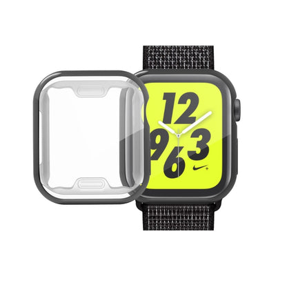 Full Coverage Plating TPU Case For Apple Watch Series 6 / 5 / 4 / Watch SE 40mm(Black) by buy2fix