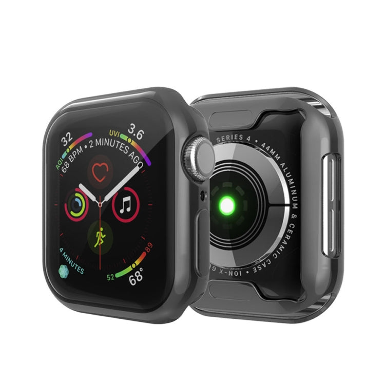 Full Coverage Plating TPU Case For Apple Watch Series 6 / 5 / 4 / Watch SE 40mm(Black) by buy2fix