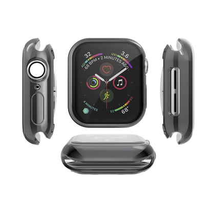 Full Coverage Plating TPU Case For Apple Watch Series 6 / 5 / 4 / Watch SE 40mm(Black) by buy2fix