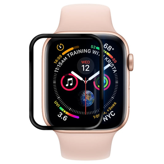 For Apple Watch Series 6 / 5 / 4 / Watch SE 44mm Soft PET Film Full Cover Screen Protector(Black) by buy2fix