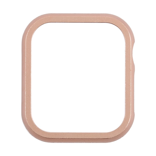 Metal Front Frame Protective Case For Apple Watch Series 6 / 5 / 4 / Watch SE 44mm(Rose Gold) by buy2fix