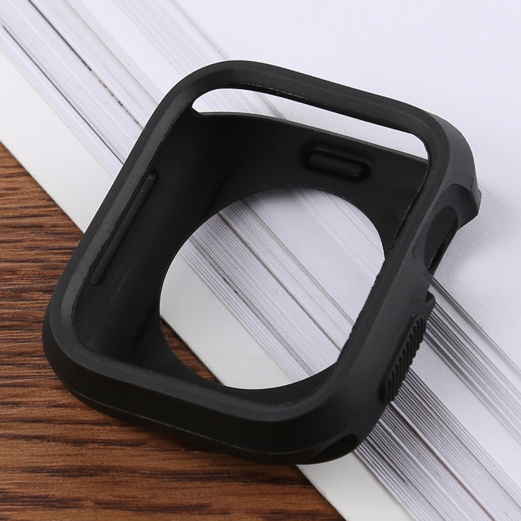 Silicone Full Coverage Case For Apple Watch Series 6 / 5 / 4 / Watch SE 44mm(Black) by buy2fix