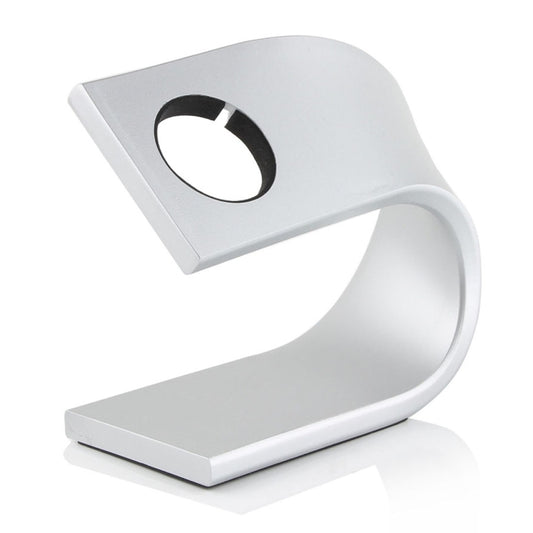 U Shape Aluminum Stand Charger Holder For Apple Watch 38mm / 42mm(Silver) by buy2fix