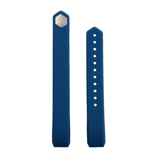For Fitbit Alta Watch Oblique Texture Silicone Watchband, Large Size, Length: about 22cm(Blue) by buy2fix