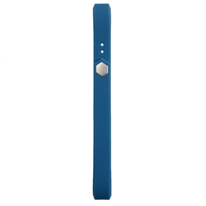 For Fitbit Alta Watch Oblique Texture Silicone Watchband, Large Size, Length: about 22cm(Blue) by buy2fix