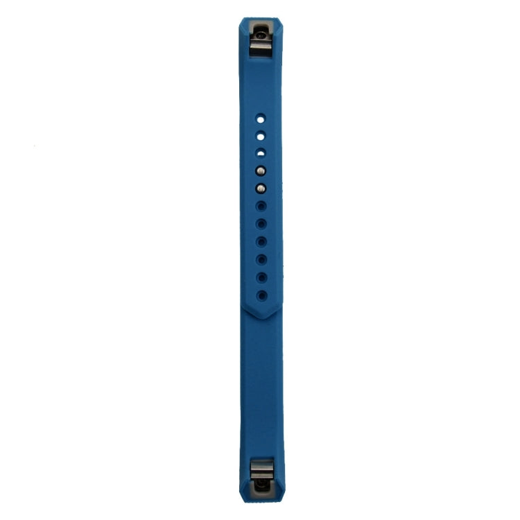 For Fitbit Alta Watch Oblique Texture Silicone Watchband, Large Size, Length: about 22cm(Blue) by buy2fix
