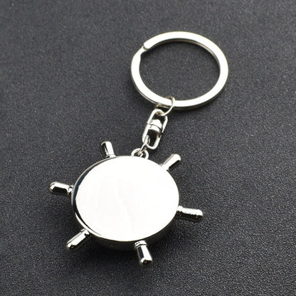 Creative Rudder Compass Style Keychain by buy2fix