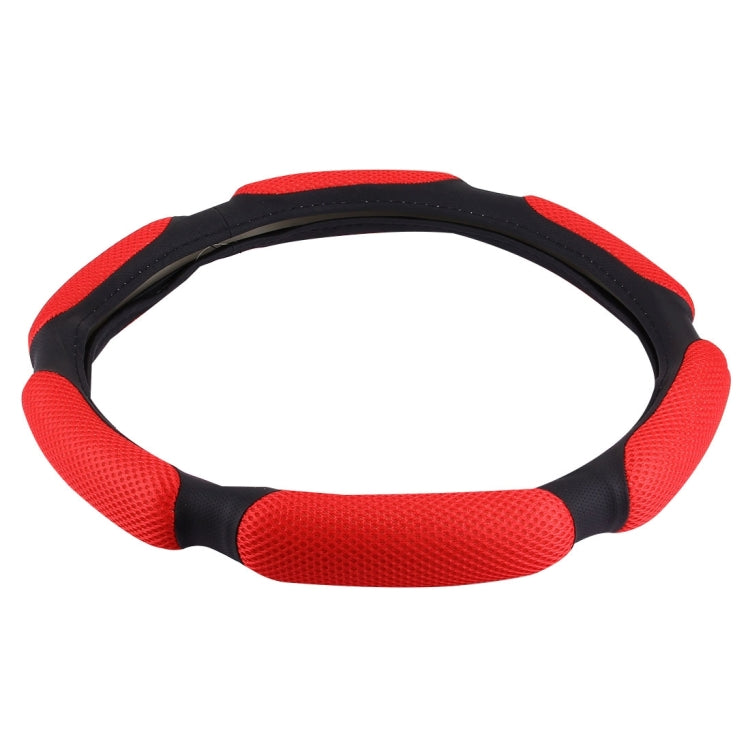 Sandwich Steering Wheel Cover (Colour: Beige and white glue, Adaptation Steering wheel diameter: 38cm) by buy2fix