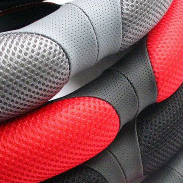 Sandwich Steering Wheel Cover (Colour: Beige and white glue, Adaptation Steering wheel diameter: 38cm) by buy2fix