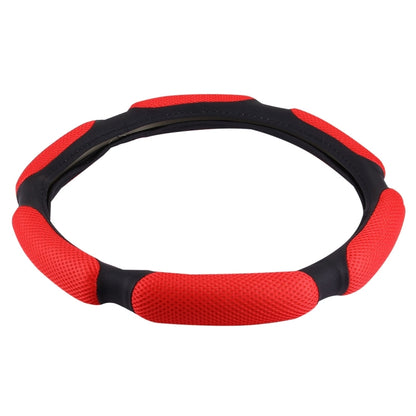 Sandwich Steering Wheel Cover (Colour: Red and white glue, Adaptation Steering wheel diameter: 38cm) - Steering Wheel Accessories by buy2fix | Online Shopping UK | buy2fix