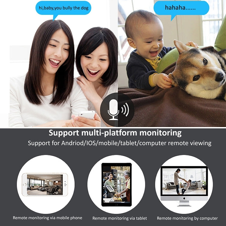 YH001 720P HD 1.0 MP Wireless IP Camera, Support Infrared Night Vision / Motion Detection / APP Control, US Plug - Security by buy2fix | Online Shopping UK | buy2fix