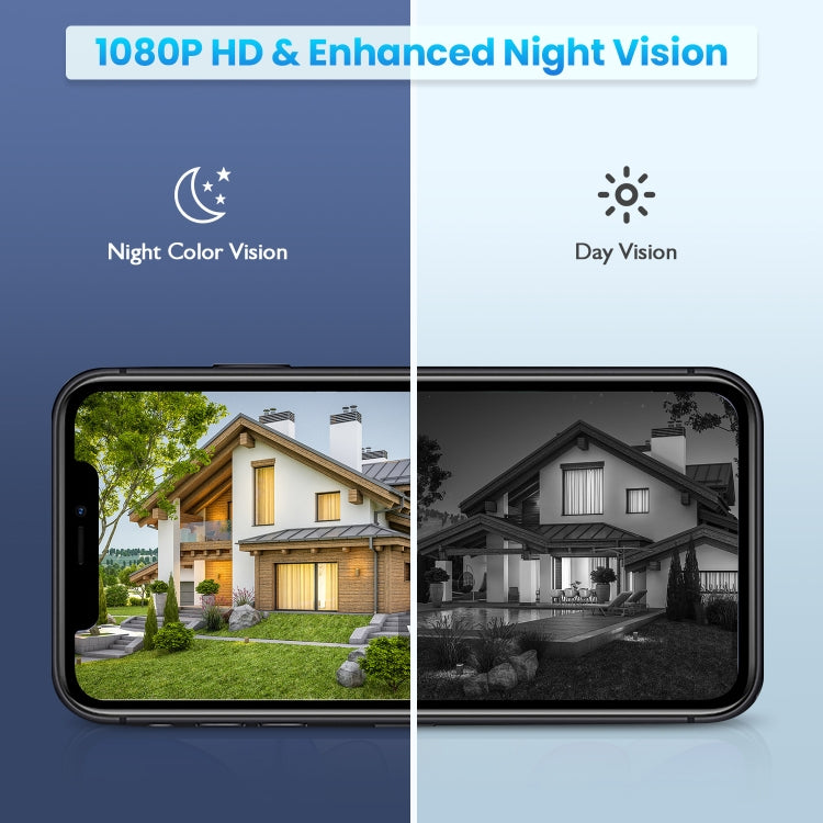 T16 1080P Full HD Solar Powered WiFi Camera, Support PIR Alarm, Night Vision, Two Way Audio, TF Card - Security by buy2fix | Online Shopping UK | buy2fix