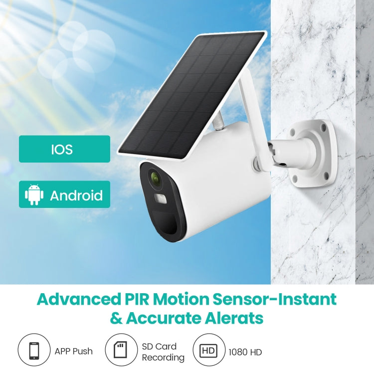 T20 1080P Full HD 4G (EU Version) Solar Powered Camera, Support PIR Human Body Infrared Sensor, Night Vision, Two Way Audio, TF Card - Security by buy2fix | Online Shopping UK | buy2fix