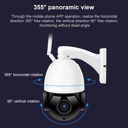 QX5 4G (EU Version) 2.0 Million Pixels 1080P HD 20X Zoom Dome Smart Camera, Support Infrared Night Vision / Motion Detection / Voice Intercom / TF Card, US Plug - Security by buy2fix | Online Shopping UK | buy2fix