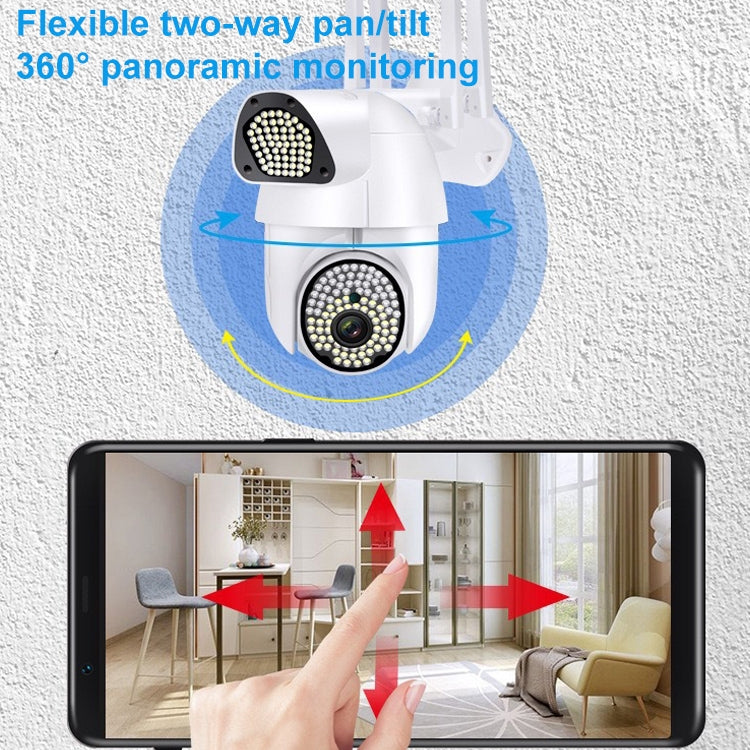QX37 1080P WiFi High-definition Surveillance Camera Outdoor Dome Camera, Support Night Vision & Two-way Voice & Motion Detection(EU Plug) by buy2fix