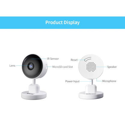 Sricam SP027 1080P AI Smart WiFi Camera, Support Two Way Audio / Motion Tracking / Humanoid Detection / Night Vision / TF Card - Security by Sricam | Online Shopping UK | buy2fix