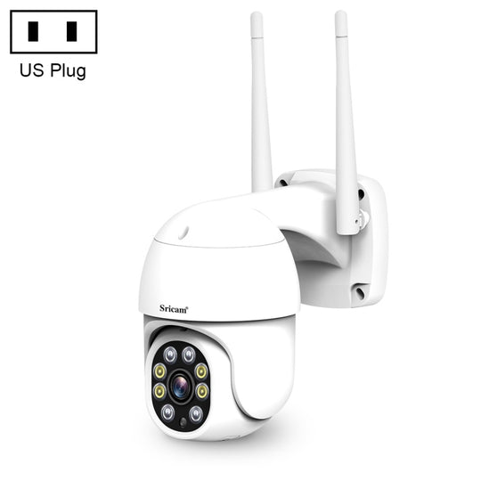 Sricam SP028 1080P HD Outdoor PTZ Camera, Support Two Way Audio / Motion Detection / Humanoid Detection / Color Night Vision / TF Card, US Plug