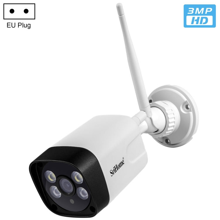 SriHome SH035 3.0 Million Pixels 1296P HD IP Camera, Support Two Way Audio / Motion Detection / Humanoid Detection / Full-color Night Vision / TF Card, EU Plug - Security by SriHome | Online Shopping UK | buy2fix