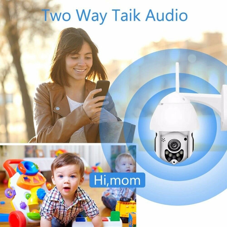 Wireless Surveillance Camera HD PTZ Home Security Outdoor Waterproof Network Dome Camera, Support Night Vision & Motion Detection & TF Card, AU Plug - Security by buy2fix | Online Shopping UK | buy2fix