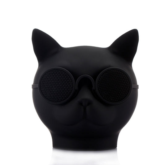 T8 Mini Cat Shape Stereo Wireless Bluetooth Speaker, Support Hands-free / TF Card / FM(Black) by buy2fix