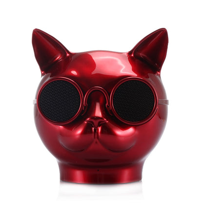 T8 Mini Cat Shape Stereo Wireless Bluetooth Speaker, Support Hands-free / TF Card / FM(Red) - Mini Speaker by buy2fix | Online Shopping UK | buy2fix