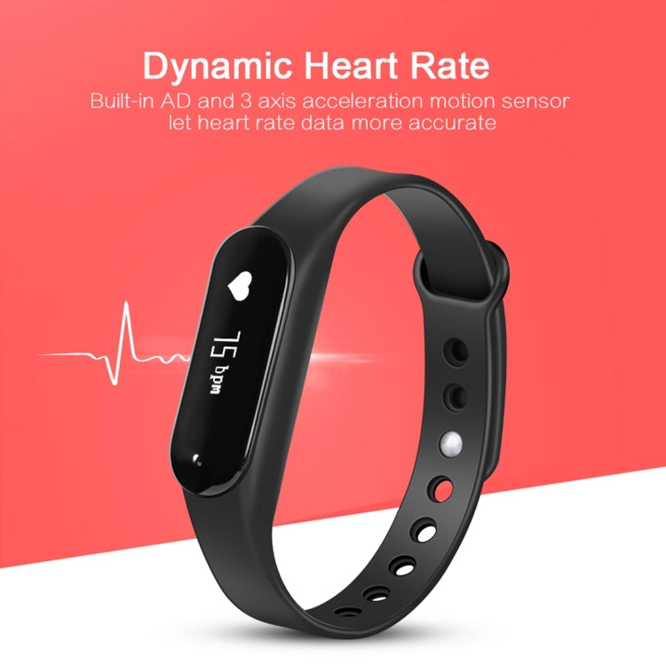 CHIGU C6 0.69 inch OLED Display Bluetooth Smart Bracelet, Support Heart Rate Monitor / Pedometer / Calls Remind / Sleep Monitor / Sedentary Reminder / Alarm / Anti-lost, Compatible with Android and iOS Phones - Smart Wear by buy2fix | Online Shopping UK | buy2fix