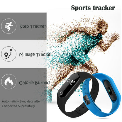 TLW25 0.42 inch OLED Display Bluetooth Smart Bracelet, IP66 Waterproof, Support Heart Rate Monitor / Pedometer / Calls Remind / Sleep Monitor / Sedentary Reminder / Alarm / Remote Capture, Compatible with Android and iOS Phones (Blue) - Smart Wear by buy2fix | Online Shopping UK | buy2fix