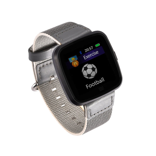 DTNO.1 G12 1.3 inches OLED Color Screen Smart Bracelet IP67 Waterproof, Nylon Watchband, Support Call Reminder /Heart Rate Monitoring /Sedentary Reminder /Multi-sport Mode(Black) by DTNO.1