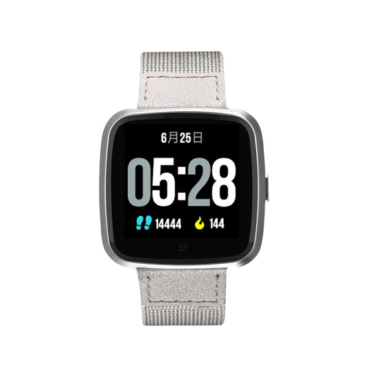 DTNO.1 G12 1.3 inches OLED Color Screen Smart Bracelet IP67 Waterproof, Nylon Watchband, Support Call Reminder /Heart Rate Monitoring /Sedentary Reminder /Multi-sport Mode(Grey)