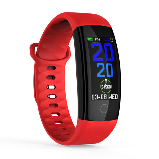 QS01 0.96 inches TFT Color Screen Smart Bracelet IP67 Waterproof, Support Call Reminder /Heart Rate Monitoring /Sleep Monitoring /Blood Pressure Monitoring /Sedentary Reminder (Red) - Smart Wear by buy2fix | Online Shopping UK | buy2fix