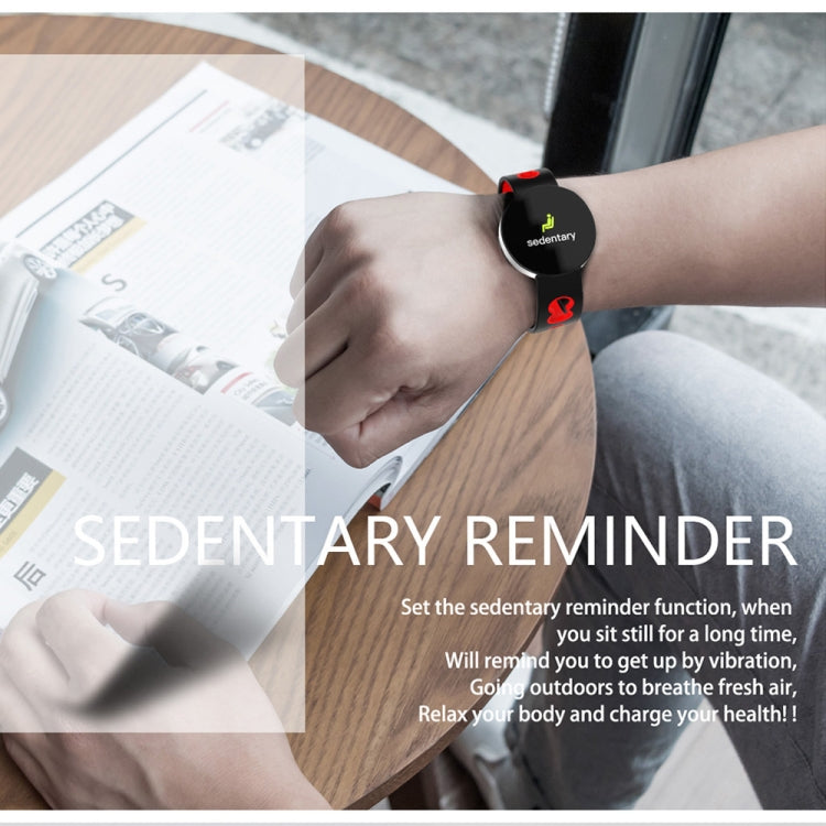 Z8 0.96 inches TFT Color Screen Smart Bracelet IP67 Waterproof, Silicone Watchband, Support Call Reminder /Heart Rate Monitoring /Sleep Monitoring /Sedentary Reminder /Blood Pressure Monitoring(Black Red) - Smart Wear by buy2fix | Online Shopping UK | buy2fix