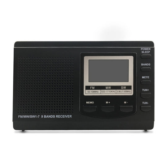 HRD-310 Portable FM AM SW Full Band Digital Demodulation Radio (Black) by buy2fix