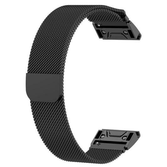 For Garmin Fenix 6S Milanese Watch Band(Black) by buy2fix