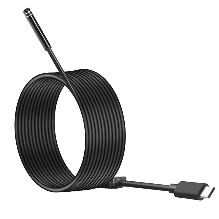 AN97 USB-C / Type-C Endoscope Waterproof IP67 Tube Inspection Camera with 8 LED & USB Adapter, Length: 5m, Lens Diameter: 7mm -  by buy2fix | Online Shopping UK | buy2fix