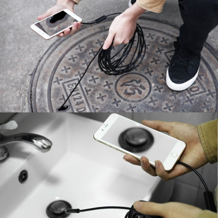 AN97 USB-C / Type-C Endoscope Waterproof IP67 Tube Inspection Camera with 8 LED & USB Adapter, Length: 10m, Lens Diameter: 7mm -  by buy2fix | Online Shopping UK | buy2fix