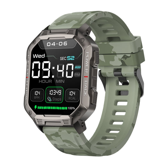 HAMTOD NX3 1.83 inch Smart Watch, Support Bluetooth Call / Sleep / Heart Rate / Blood Oxygen / Blood Pressure Monitoring (Camouflage) - Smart Wear by HAMTOD | Online Shopping UK | buy2fix